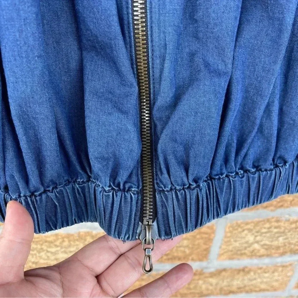 Lanvin Loves Acne-Denim jeans bomber jacket size 40france medium USA - Picture 3 of 12